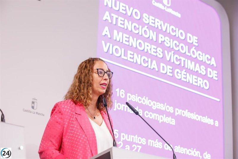 C-LM invierte 820.000 euros en apoyo psicológico para niños afectados por la violencia de género.