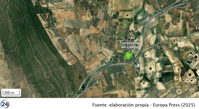 Carril izquierdo de la A-2 en Torremocha reabierto tras accidente de camión.