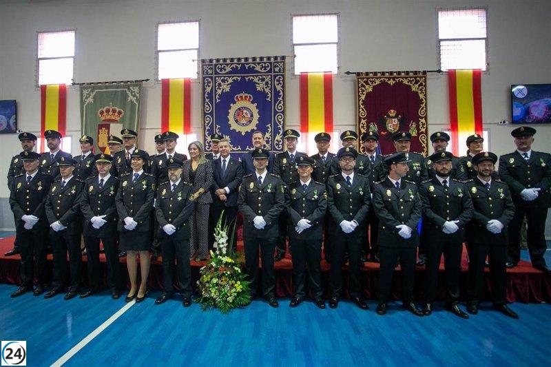 La Policía rinde homenaje a los Ángeles Custodios, resaltando su labor por la seguridad en C-LM.