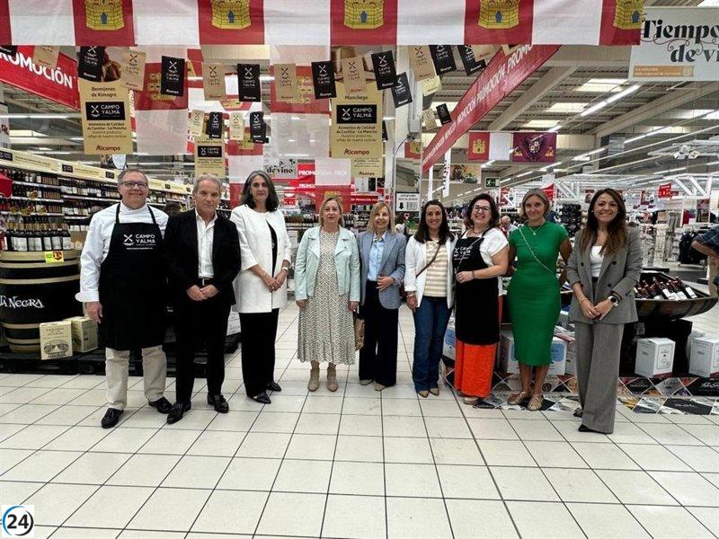 Ministerio de Agricultura impulsa iniciativa para promover alimentos Campo y Alma en los hipermercados Alcampo de Castilla-La Mancha.
