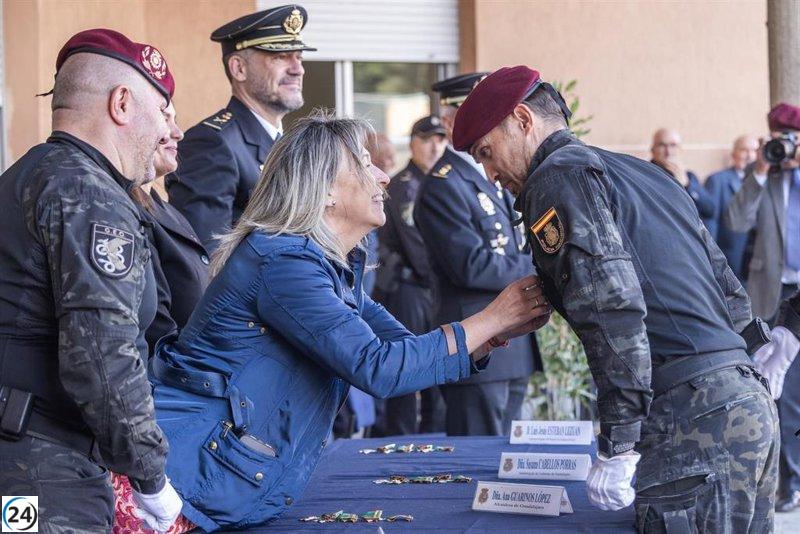 Guarinos elogia el coraje y la dedicación del GEO en favor de la seguridad nacional.