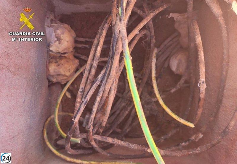 Capturan a ladrón por sustraer más de 2.000 metros de cable de cobre en Albacete.