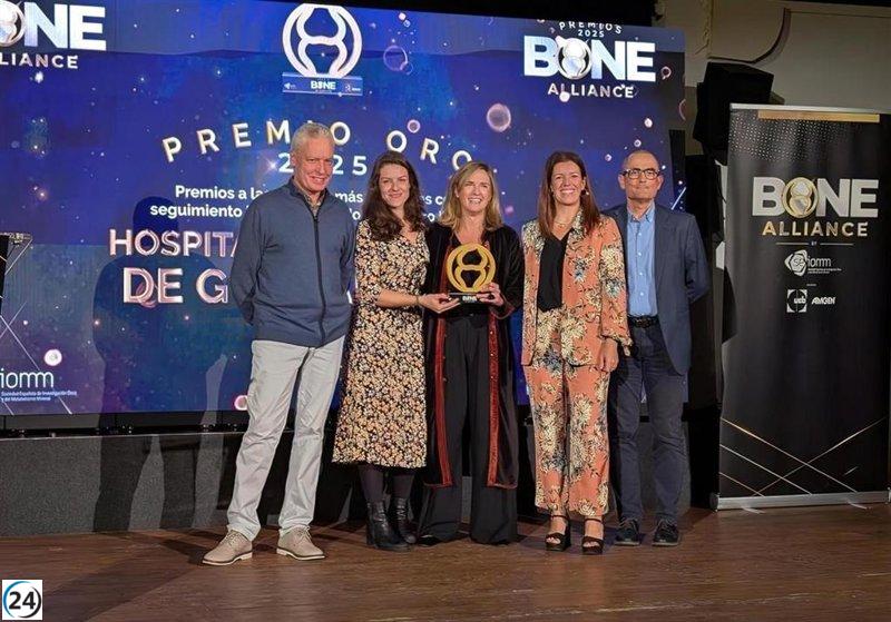 Hospital de Guadalajara galardonado por su excelencia en el tratamiento de fracturas de cadera.