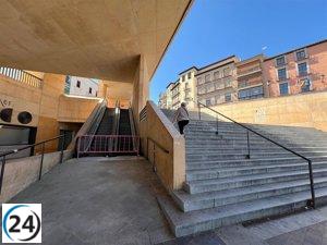 Toledo espera tener listas las escaleras mecánicas del Miradero para la primavera.