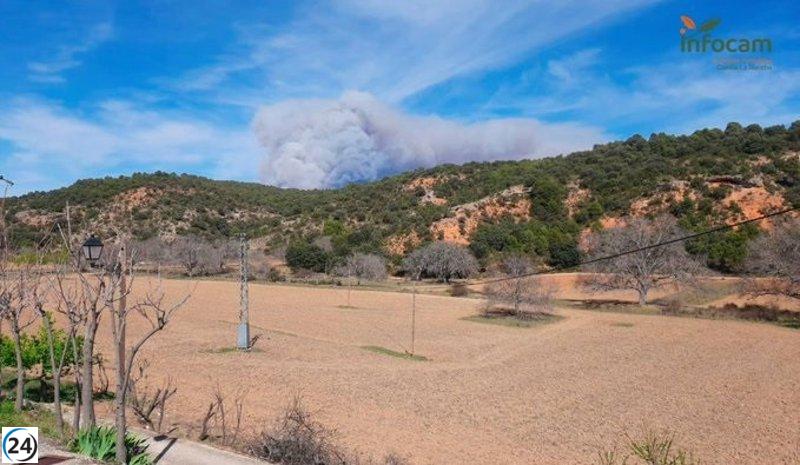 Incendio en Ocentejo (Guadalajara) controlado.