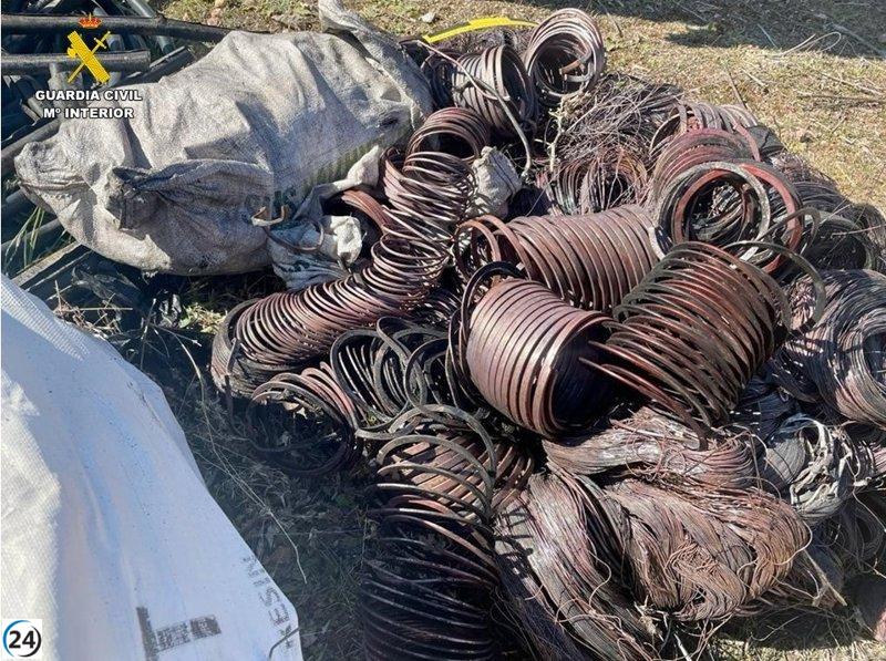 Detienen a una decena de ladrones de cobre en tres provincias españolas.