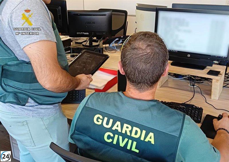 Guardia Civil detiene 11 personas por estafas en Internet en Madrid y Toledo.