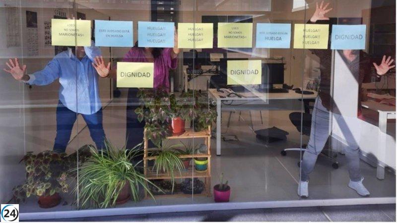 Un 80% de trabajadores de Justicia en C-LM secundan huelga indefinida según UGT.