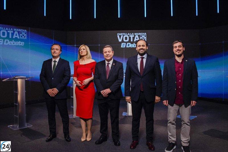 Debate en C-LM destaca alternativa de Vox, liberación de CS, honradez de PSOE, cambio de PP y progreso de UP.