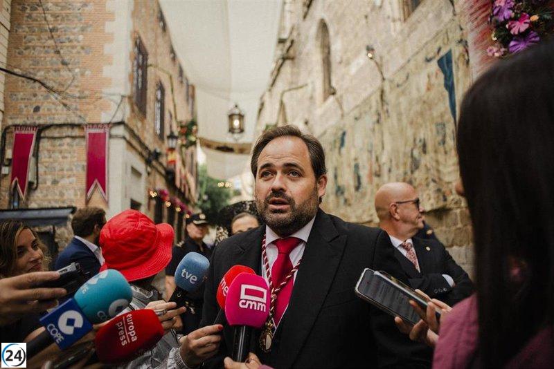 Núñez pide proteger el Corpus y anuncia que desfilará como diputado junto a Velázquez como alcalde en 2024.