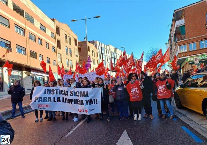 Sindicatos y patronal pactan aumento del 13% en convenio de limpieza en Cuenca y Guadalajara.