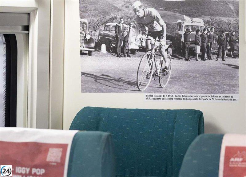 Bahamontes, foco de exposición fotográfica en trenes de Renfe.