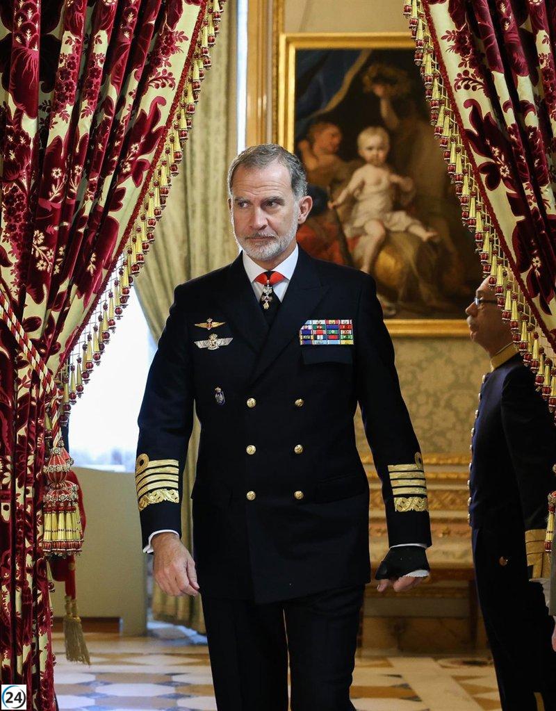 El Monarca, en visita real a la Base Aérea de Albacete para presenciar el Programa de Liderazgo Táctico de la OTAN.