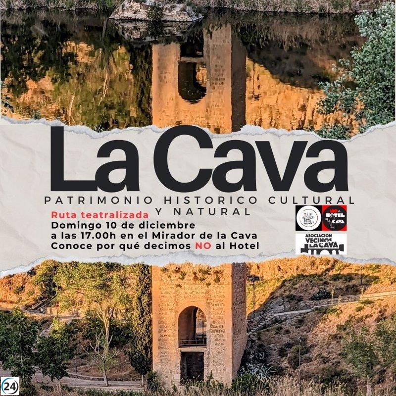 Plataforma conservadora lanza ruta para proteger el patrimonio de La Cava en Toledo y rechaza construcción de hotel.