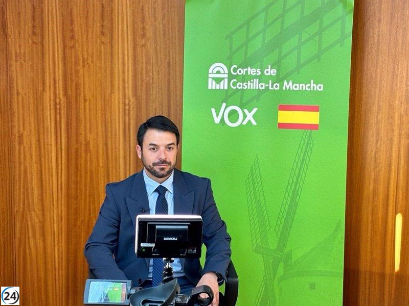 Vox elogia su labor en CLM, se opone a la reubicación de las Cortes y censura la falta de resultado en los debates.