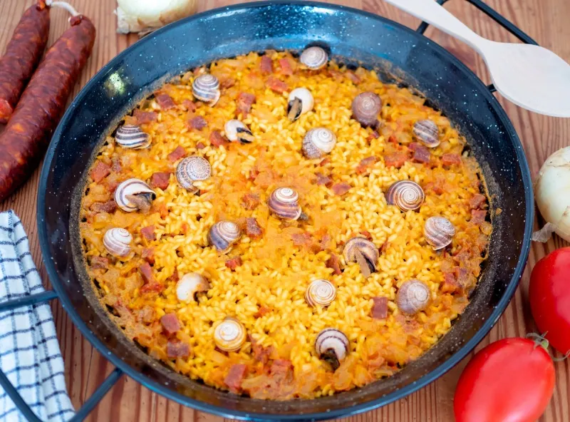 El arroz con caracoles, una receta típica de la región